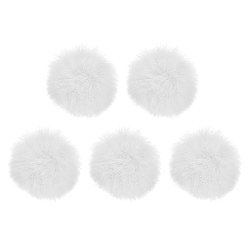 uxcell Microphone Windscreen 10mm x Pack of 5 Cover, 55mm, Indoor/Outdoor Use, White,