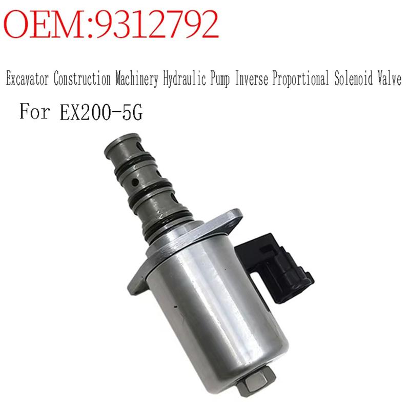 9312792 Excavator Construction Machinery Hydraulic Pump Inverse Proportional Solenoid Valve For Hitachi EX200-5G-AU62