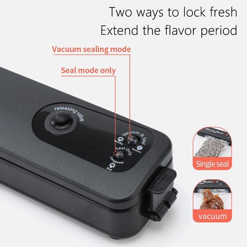 Бытовой вакуумный упаковщик с вилкой европейского стандарта, автоматический упаковщик пищевых продуктов в одно касание для хранения продуктов питания