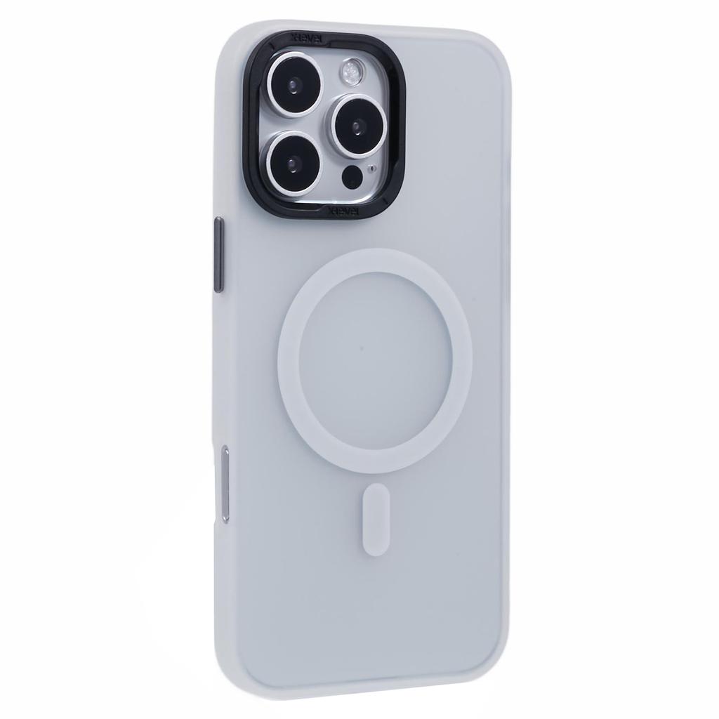 For iPhone 16 Pro Max Case Compatible with MagSafe Frosted Back PC+TPU Phone Cover