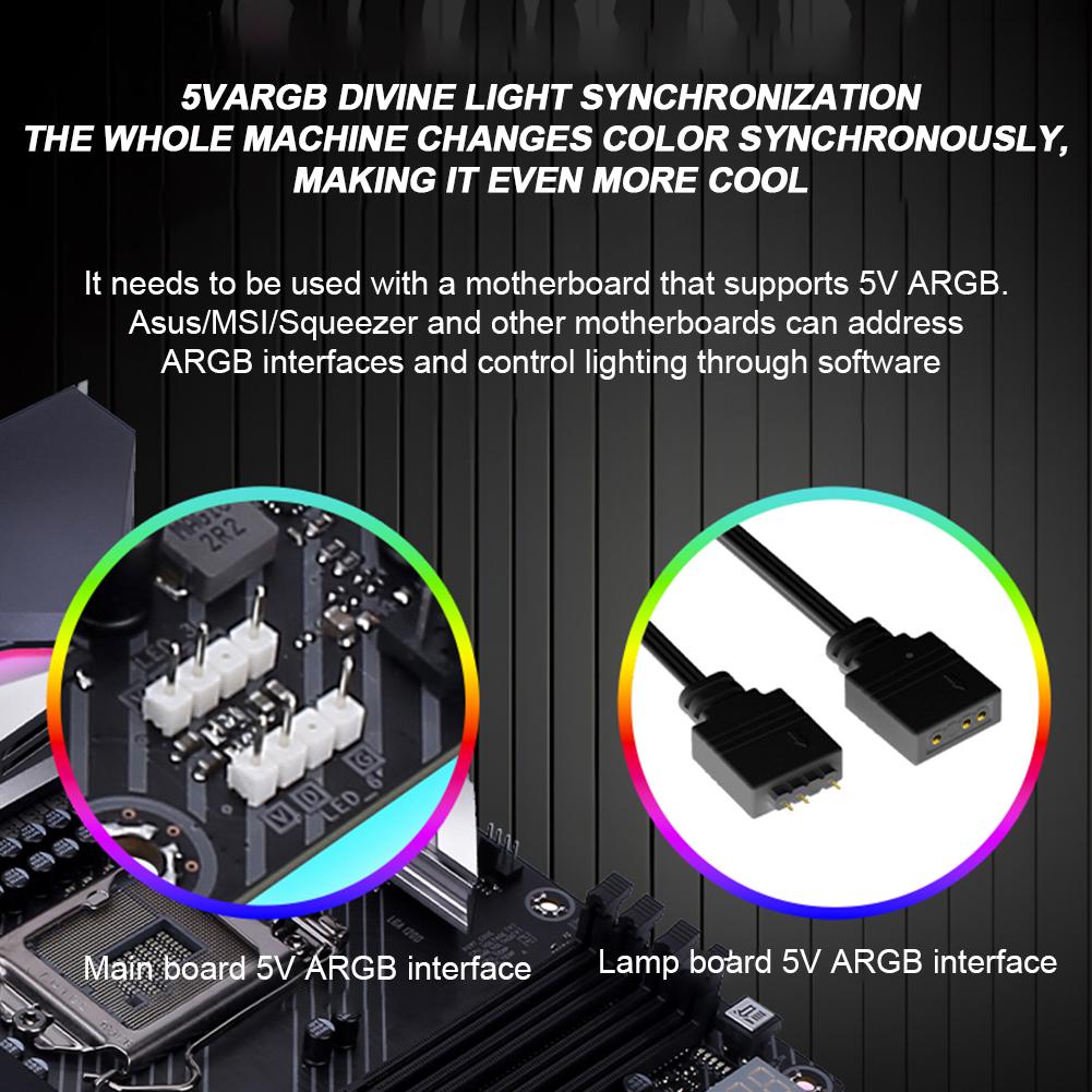 Кабели ARGB 5V 3Pin для синхронизации с ПК 8Pin 24Pin Удлинители RGB-кабелей для БП Гибкая светодиодная лента DIY-набор для блока питания компьютера