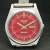 ВОССТАНОВЛЕННЫЕ ВИНТАЖНЫЕ SEIKO 5 АВТОМАТИЧЕСКИЕ 6309A ЯПОНИЯ МУЖСКИЕ ЧАСЫ С КРАСНЫМ ЦИФЕРБЛАТОМ a434688-2