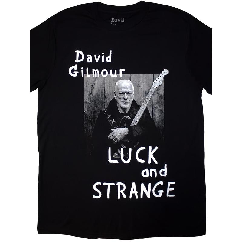 Gilmour Luck&Strange Portrait T-Shirt for Men, Crew Neck Style, Ideal for Home, Outdoor Activities, Work, And Gifting (Suitable for Birthdays,