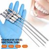 1 шт. Стоматологический медицинский аспиратор Трубка для отсасывания из нержавеющей стали Лабораторная трубка 2 мм/3 мм/4 мм/5 мм Инструмент для имплантации для использования в стоматологической клинике