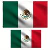 2 Sizes 90*150cm (3*5ft) 60*90cm (3*2ft) Mexican Flag Polyester Flag National Day Holiday Garden Decoration