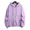 Loose Hooded Sweater Women's 2024 Autumn and Winter Plus Size Zip-up Cardigan Top