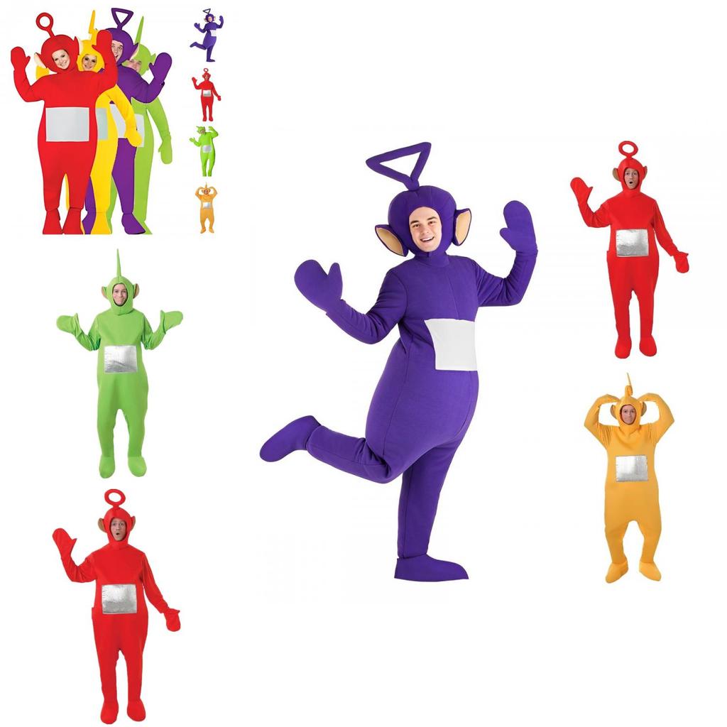 Fun Teletubbies Costume Polyester Bodysuit With Headpiece!