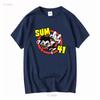 Редкая футболка SUM 41 Черная Размер от S до 5XL Хлопок M1519 с длинным или коротким рукавом винтажная Стильная стирка Универсальный уличный стиль