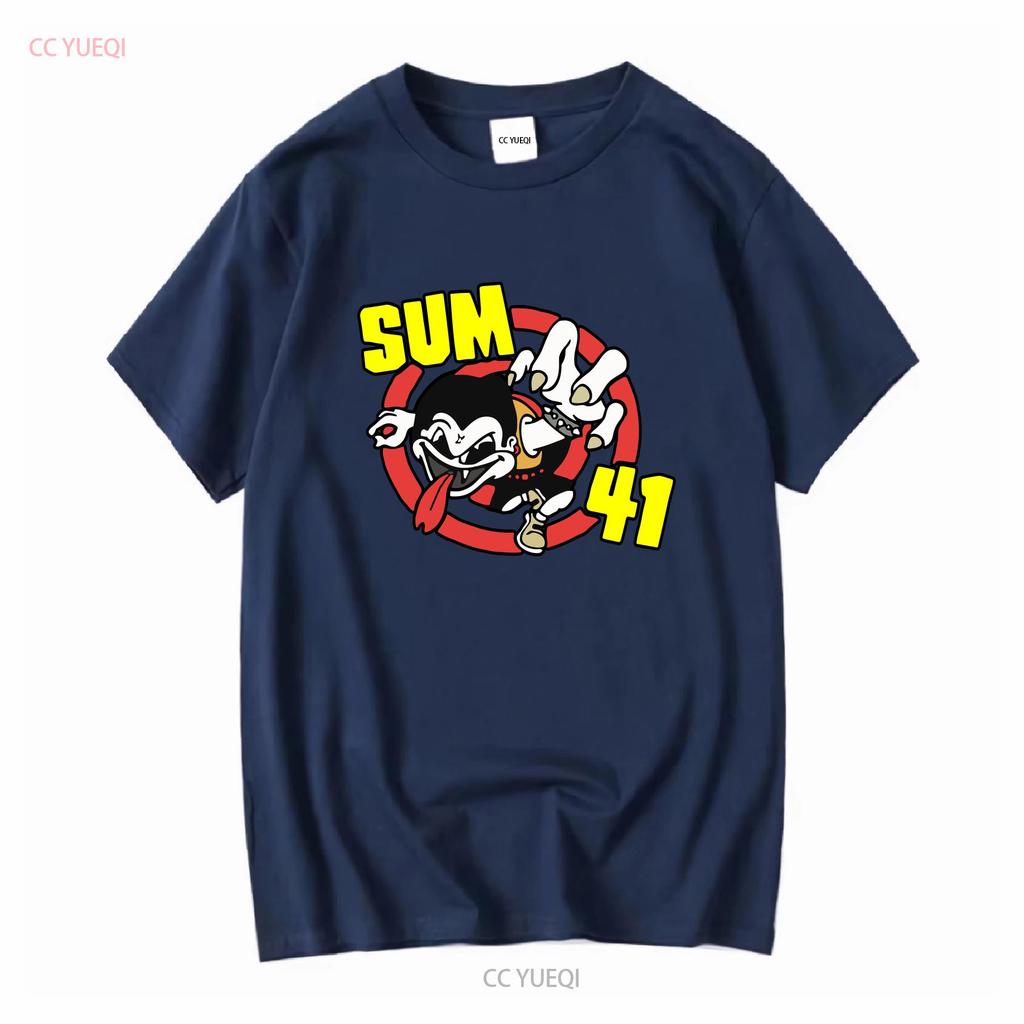 Редкая футболка SUM 41 Черная Размер от S до 5XL Хлопок M1519 с длинным или коротким рукавом винтажная Стильная стирка Универсальный уличный стиль