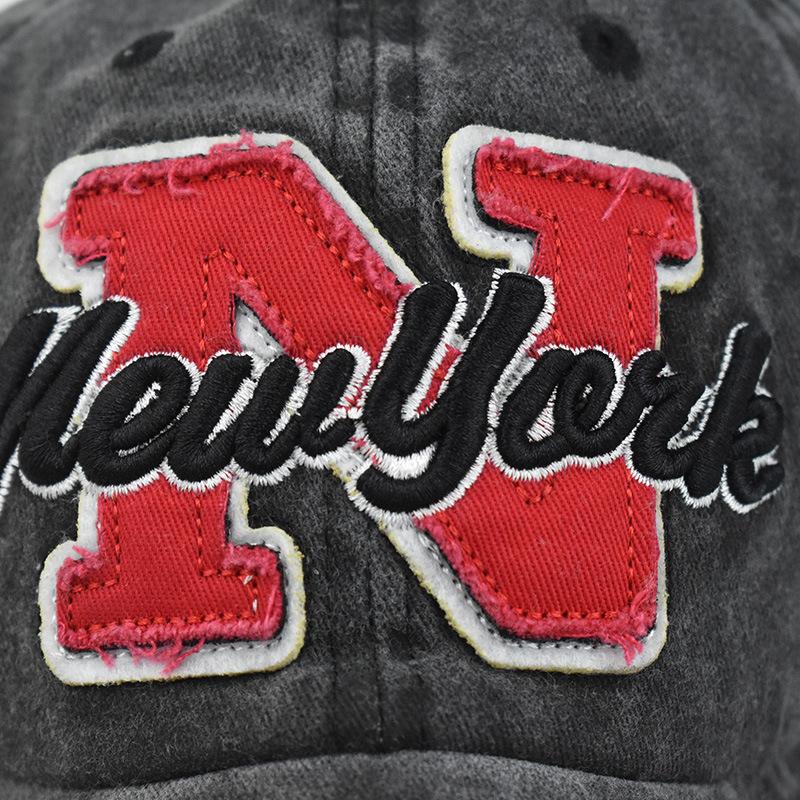 Бейсболка из хлопка новая 2021N с вышитыми большими буквами, потертая и старая, шляпа от солнца для улицы