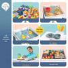 Large Particle Multifunctional Building Blocks Table for Early Education Games