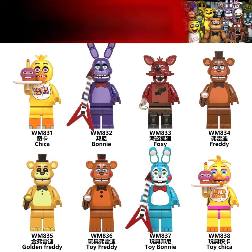 8 шт. Фигурки FNAF Игрушки Пять Ночей с Фредди Украшения Сборная Игрушка Модель DIY Игровой Периферийный Подарок на День Рождения для Детей