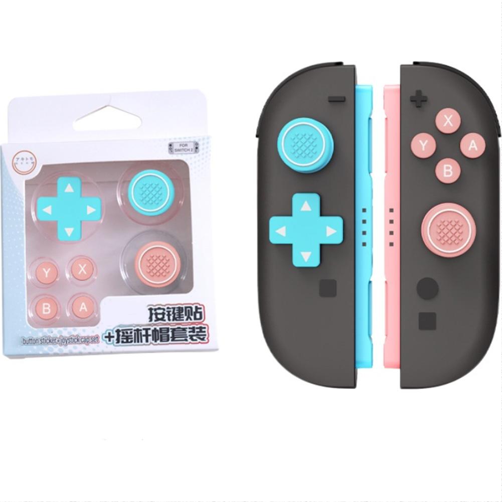Silicone Key Sticker Skin Thumb Grip Caps For Switch 2 D-pad Button Protective Stickers For NS2 Soft Joystick Covers Accessory