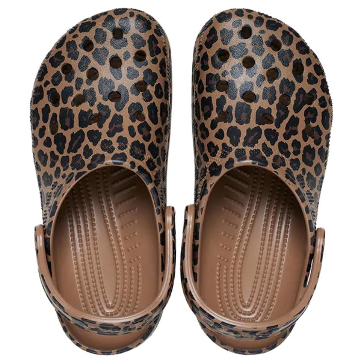 Crocs Классические женские клоги с леопардовым принтом 211800-2LD