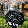 Custom Name Personalized Borussia Monchengladbach Print Umbrella, Auto Open Close, 8‑Rib Sturdy Frame, Commute Camping Hiking Use, Birthday Gift