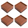 4Pcs Bed Risers Furniture Lifting Pads Shockproof Anti Slip Height Adjustable Supports Feet