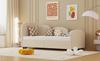SOFTSEA Twin Size Daybed with Storage Drawers, Velvet Upholstered Daybed, Modern Sofa Bed Frame for Living Room, Children's Room, Bedroom