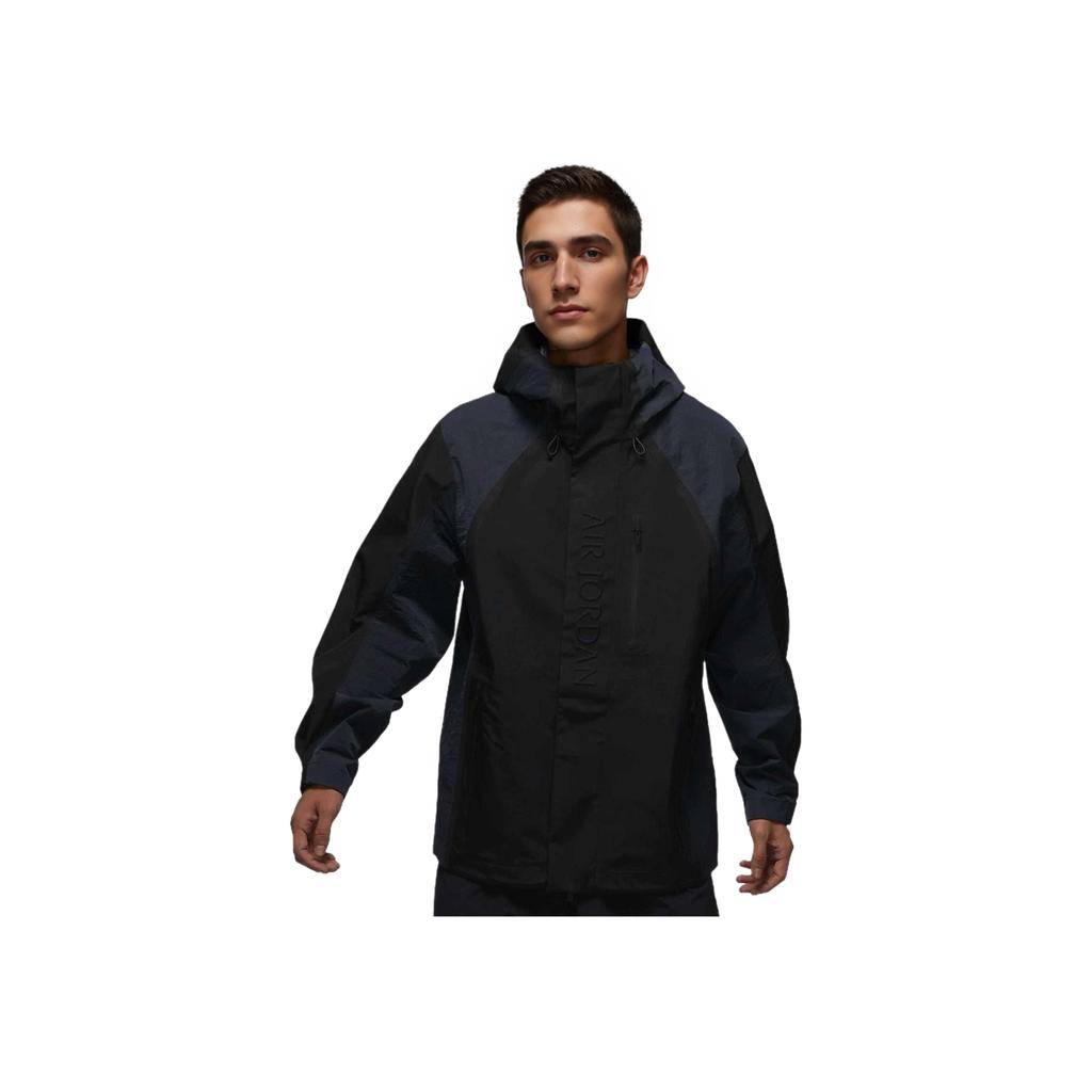Jordan Куртка Air GORE-TEX Comfortable Waterproof Soft Skin Friendly Zip-Up с длинным рукавом Мужские куртки Серый Черный FV7216-045