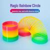 Magic Rainbow Circle Toy: Colorful Elastic Educational Ring for Kids and Adults' Performance & Balance