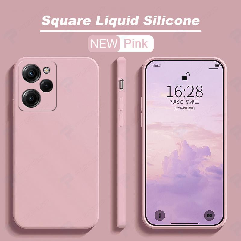 Цвет темно-фиолетовый квадратный жидкий силиконовый чехол для телефона для POCO X5 PRO 5G X5PRO POCOX5 PRO 5G 6,67 дюймов Xiaomi POCO X5 Pro 5G Глобальный защитный чехол