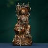 Pure Copper Earth Treasure King Decoration Antique Jiuhua Mountain Earth Treasure Bodhisattva Statue Home Living Room Ornaments