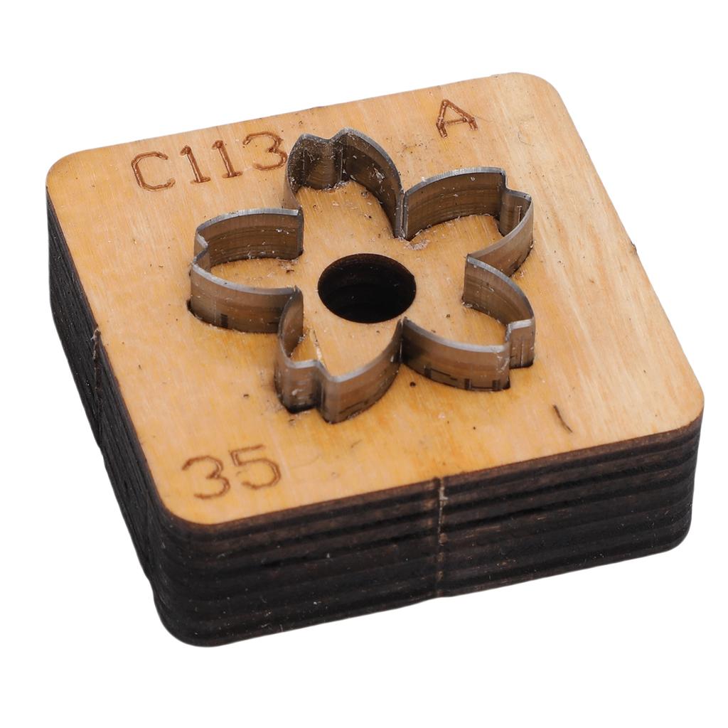 Flower Leather Cutting Die   Wood Carbon Steel Flower Shape Leather Cut Mold for Craft