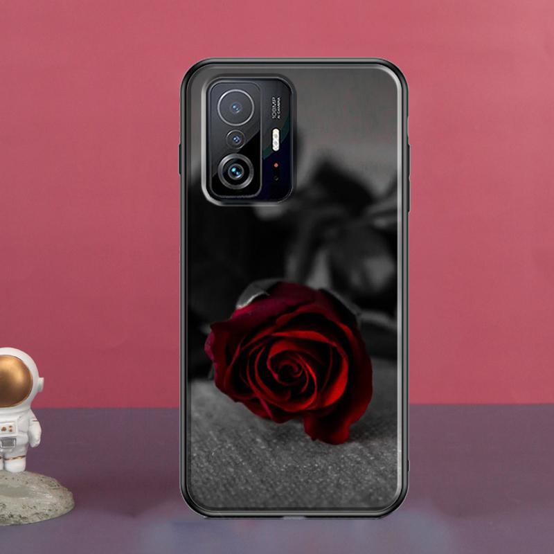 Чехол с изображением красной розы для POCO X5 X3 F5 Pro X4 F4 GT M5s C40 F3 для Xiaomi 13 Lite 12 11T 12T Pro 12X