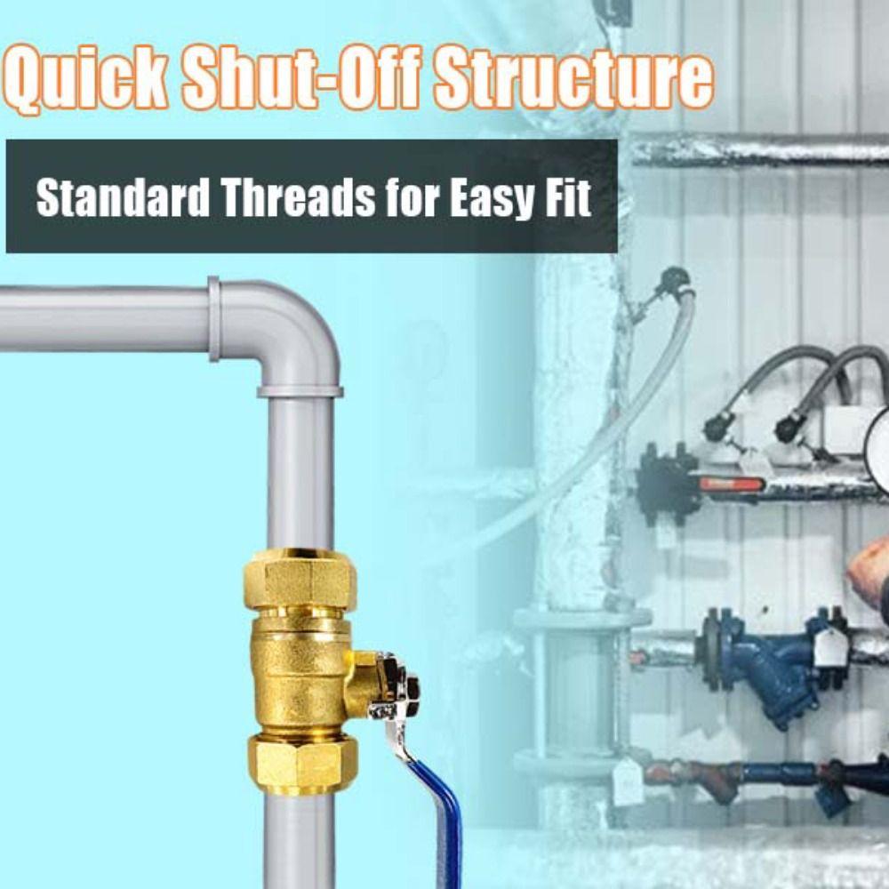 Pure Copper Brass Ball Valve 2P Threaded Ball Valve New Female Valve