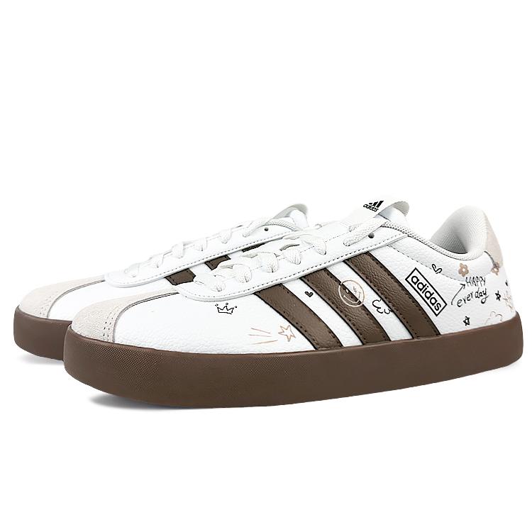 adidas Кеды Court Low top для скейтбординга Унисекс Коричневый Белый ID8797(Команда40-)