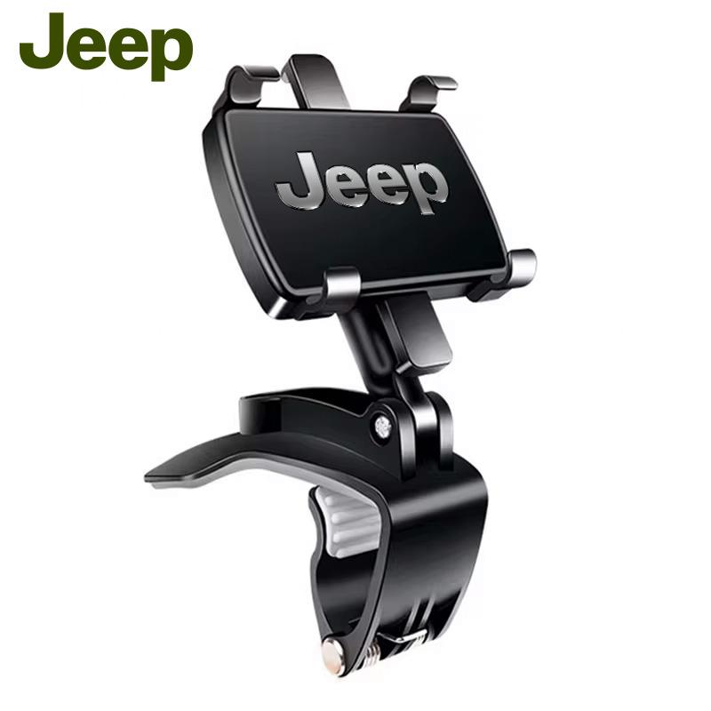 Car Phone Holder Stand ABS Mount GPS Accessories For Jeep Grand Cherokee Wrangler JK Gladiator Compass Renegade Patriot Liberty