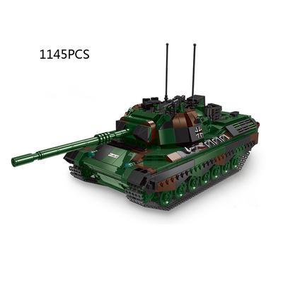 Модель основного боевого танка Leopard Batisbricks Building Block Игрушка-кирпич для армии Германии, мировая война