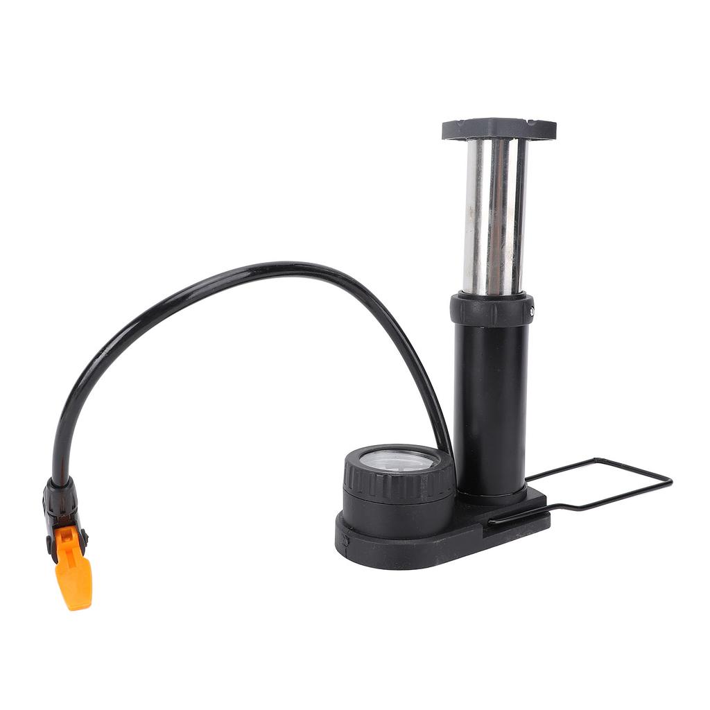 Ножной насос Черный Портативный Высокоэффективный Ножной Накачиватель Шин с Манометром для Электровелосипеда