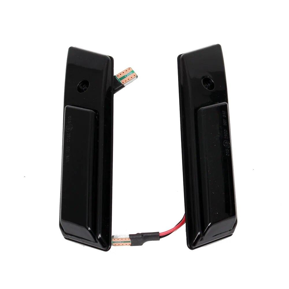 Светодиодный динамический указатель поворота для BMW 3 5 7 серии E30(M3) Е32 Е34 Е36(92-96)Дымчатый боковой повторитель крыльев, габаритный фонарь, 2 шт.