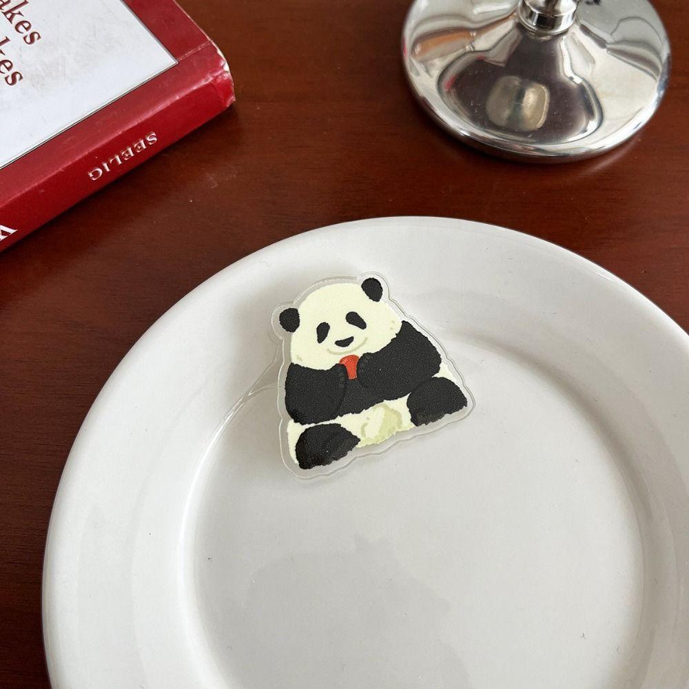 Акриловая Панда Значок Панды Медведь Животное Значок Забавный Цветок Панда Брошь Декор для Рюкзака
