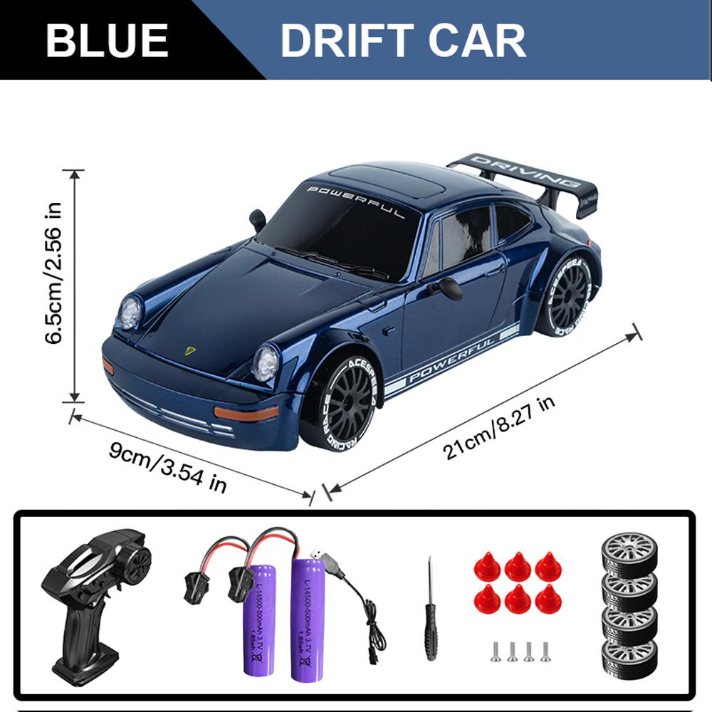 1/20 Полномасштабная радиоуправляемая машина Соревновательная 2,4G 4WD 15 км/ч со светом Пульт дистанционного управления Дрифт-гоночный автомобиль Игрушки для детей Подарки на день рождения