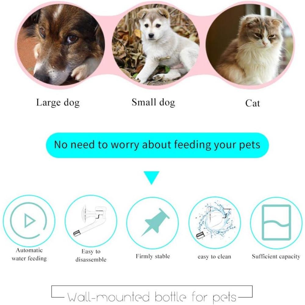 Бутылка для поения домашних животных, клетка для хомяков, подвесная кормушка из нержавеющей стали, поилка для собак, кошек, кроликов, бутылка для кормления водой, костюм