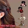 Holder Daily Use Sweet Headwear French Mini Hair Claws for Women Girls Rhinestone Bangs Ponytail Styles Pearl Shark Clips
