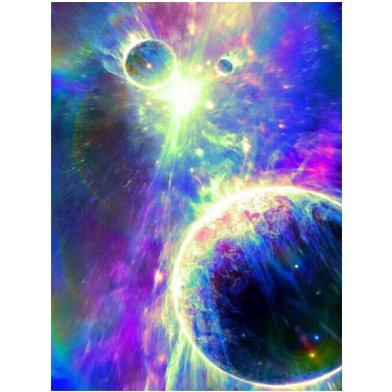 5D DIY Алмазная картина Голубое небо Вселенная Алмазная вышивка Набор для вышивки крестом Полный горный хрусталь Мозаика Домашний декор