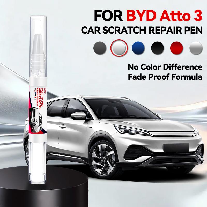 For BYD Atto 3 2022-2025 D40 Paint Repair Pen Touch Up Scratch Remover DIY Auto Accessories Black White Blue Green Grey Purple