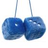 ENN LLC Car Decoration Rearview Mirror Dice Hanging Decoration Dice Plush Toy Hanging Dice Car (Blue White Dots)