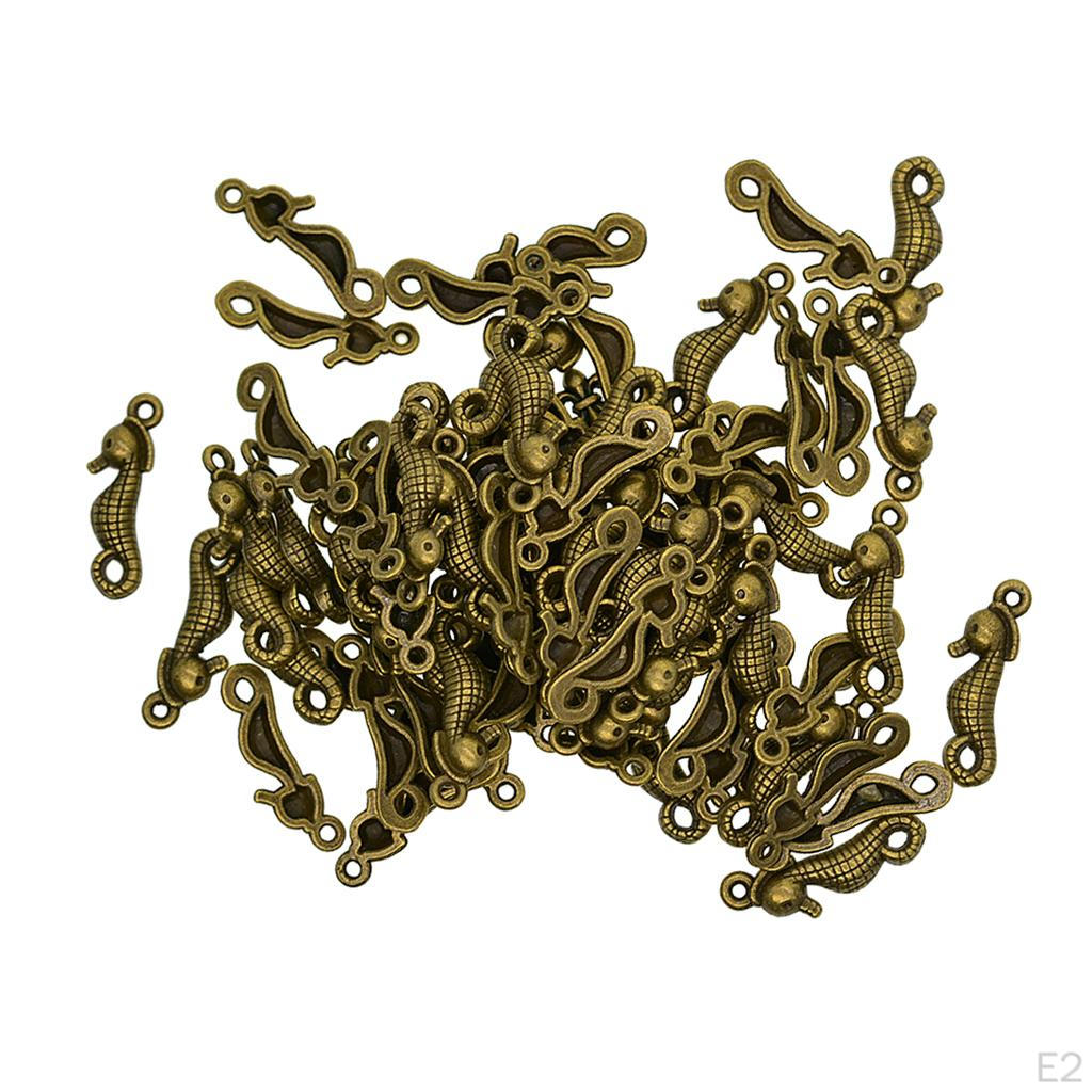 100 шт. сплав морской конек подвеска Charmsfor DIY ожерелье фурнитура женские ювелирные изделия