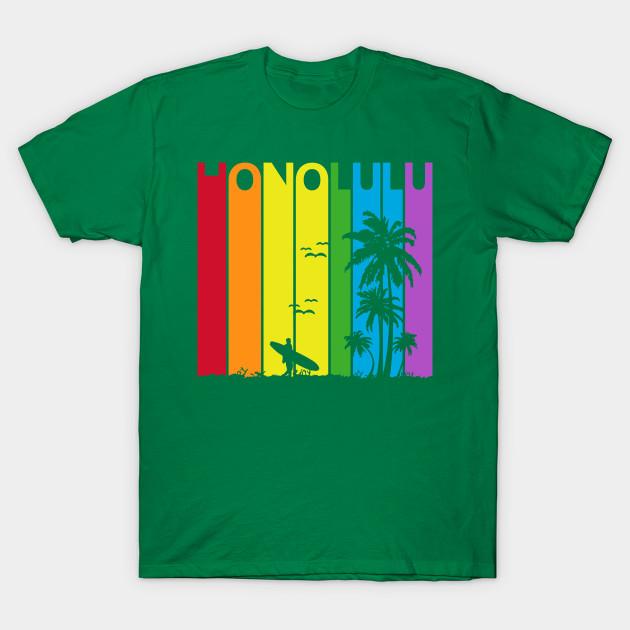 Футболка унисекс модная honolulu lgbt gay pride принт плюс размер XS-6XL футболка без вырезов принт на бумаге для переноса хлопковая футболка
