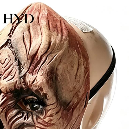 Realistic Latex Skeleton Scary Halloween Masque, Horror Full Face Masque Skin Friendly for Costume, Cosplay Party, Haunted House Prop Vintage