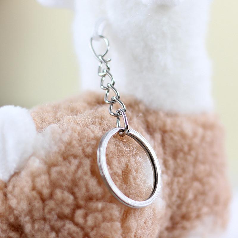 Alpaca- Keychain Plush Easter Llama Plushie Pendant Sheep Doll Stuffed Toy Animals Keyring For Girls Boys