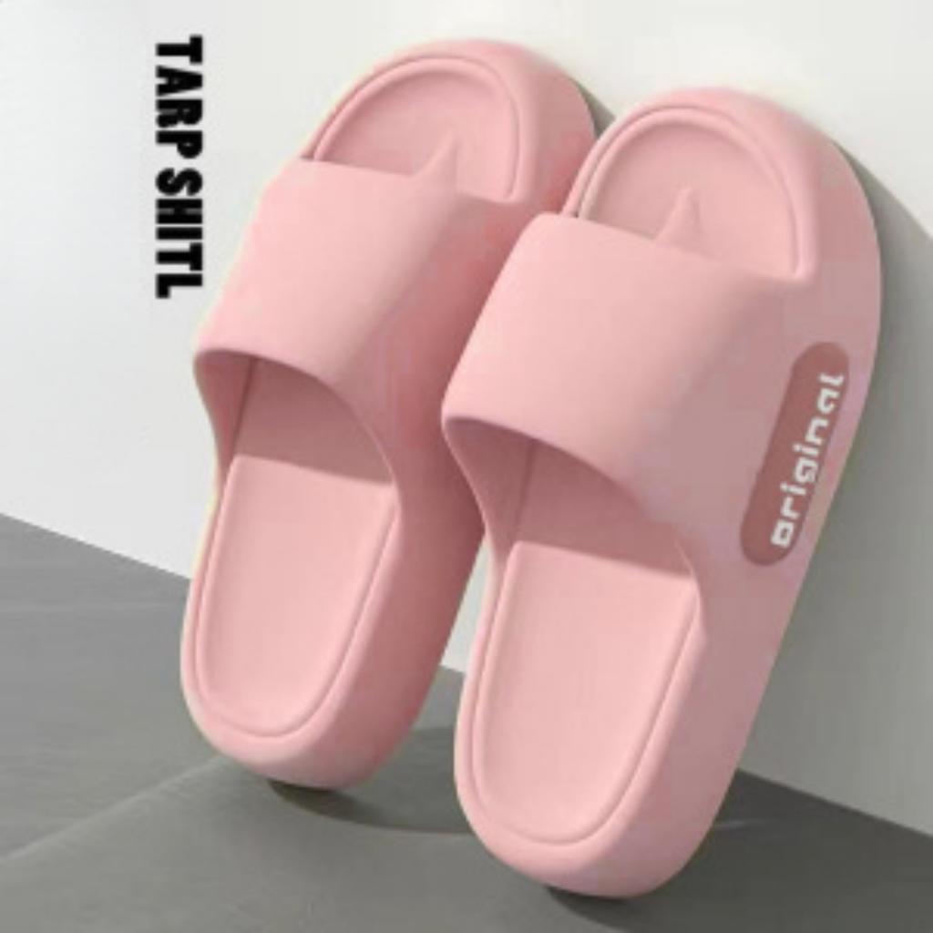 Оригинальные удобные тапочки с толстой амортизирующей подошвой, нескользящие, тихие домашние и уличные тапочки - отлично подходят для дома и ванной комнаты, элегантная домашняя обувь для пары