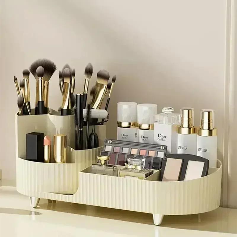 Large Bathroom for Storage Rotating Countertops,desk Capacity Holder Decor Vanity Container Brush Organizer Makeup Makeup 360°