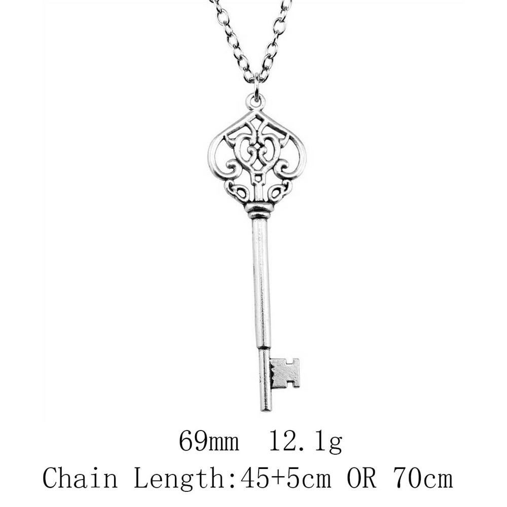 Ожерелья на годовщину свадьбы, женские полые смоляные фоторамки, ключи, длинная цепочка, ожерелье для рюкзака, цепочка, ожерелье