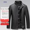 Romon Men's First-Layer Lambskin Leather Jacket