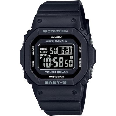 Casio Baby-G BGD-5650-1CJF Женские полностью черные радиоуправляемые часы на солнечной батарее