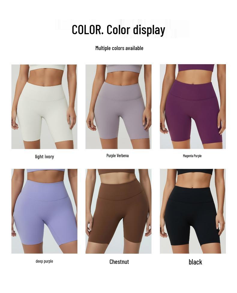 Женские велосипедные и йога-шорты с высокой талией средней длины, высокая эластичность